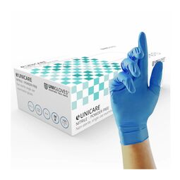 Nitrile Disposable Powder-Free Gloves Blue (Box 100)