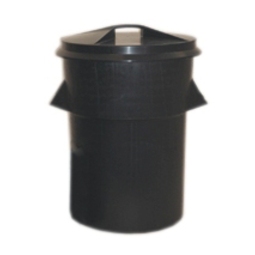 Standard Plastic Dustbin & Lid Black 94 Litre