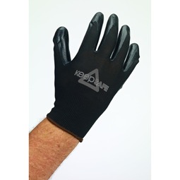 KeepSAFE GLO168 Nitrile Palm Coated Glove Black