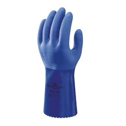 Showa 660 Triple Dipped PVC Heavyweight Chemical-Resistant Gauntlet Blue (Pair)