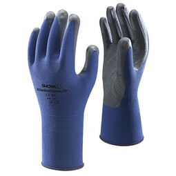 Showa 380 Nitrile Foam Grip Glove Blue (Pair)