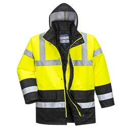 Portwest S446 High Visibility Traffic Jacket Yellow/Black