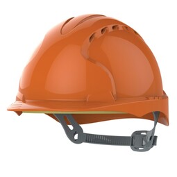 JSP EVO 2 Helmet with Slip Ratchet Vented Orange