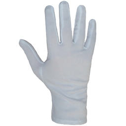 Glo64 Mens Stretch Nylon Profile Glove White