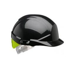 Centurion Reflex Safety Helmet Black c/w Yellow Flash