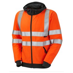 2055-O SS02 Saunton Full Zip Hooded Sweatshirt Orange