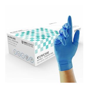 Nitrile Disposable Powder-Free Gloves Blue (Box 100)