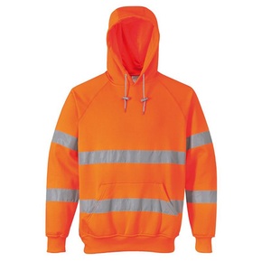 Portwest B304 Hi-Vis Hooded Sweatshirt Orange