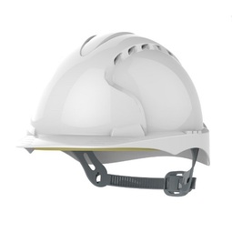 JSP EVO2 Mid-Peak Vented Safety Helmet White