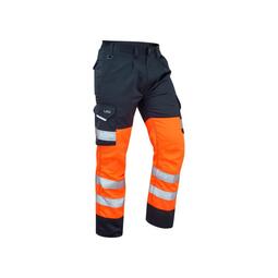 CT01-O/NV Bideford ISO 20471 Class 1 Cargo Trouser (Reg Leg) Orange/Navy