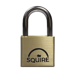 Squire LN4KA - Lion Range - 40mm Premium Solid Brass Double Locking Padlock - Open Shackle - Keyed Alike 40x21.1mm