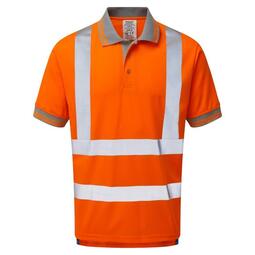 PULSAR PR176  Rail Spec Polo Shirt Hi-Vis Orange 