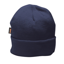 Portwest B013 Beanie Knitted Hat Thermal Lined Navy