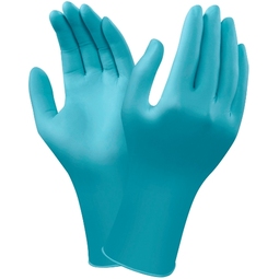 Ansell 92-670 Touch N Tuff Nitrile Disposable Gloves - Blue Powder Free (Box of 100)