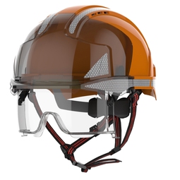 EVO VISTAlens Dualswitch Vented Helmet Wheel Ratchet CR2 Orange/Smoke