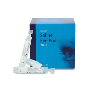 Reliance Medical 901Saline Eyewash Pods 20ML (Pack 25)