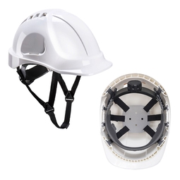 Portwest PS55 Endurance Vented Wheel Ratchet Safety Helmet White