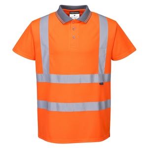 RT22 Hi-Vis Short Sleeve Polo Shirt Orange