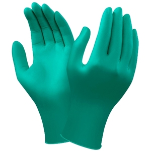 Ansell 92-600 Touch N Tuff Nitrile Disposable Gloves Powder Free Green