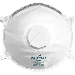 Portwest P304 Dolomite FFP3 Valved Light Cup Mask (Pack 10)