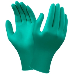 Ansell 92-600 Touch N Tuff Nitrile Disposable Gloves Powder Free Green
