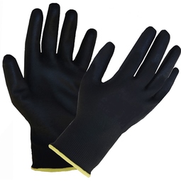 303055 Glo164 PU Palm Coated Glove Black
